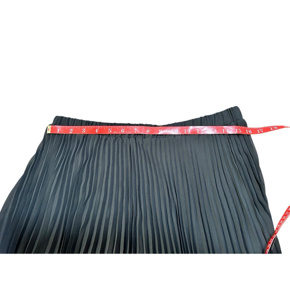 Maison Jules Black Pleated Midi Skirt L - Picture 4 of 5